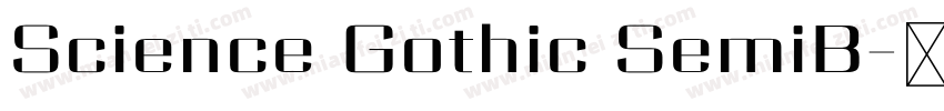Science Gothic SemiB字体转换